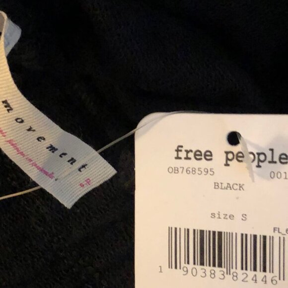 NWT FREE PEOPLE FP Movement Radiant Jogger Drawstring Pockets Cuffed Black S, M - Picture 10 of 10